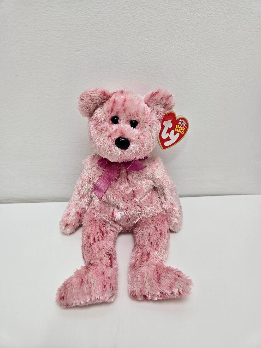 Ty Beanie Baby “Smitten” the Adorable Pink Bear (8.5 inch)